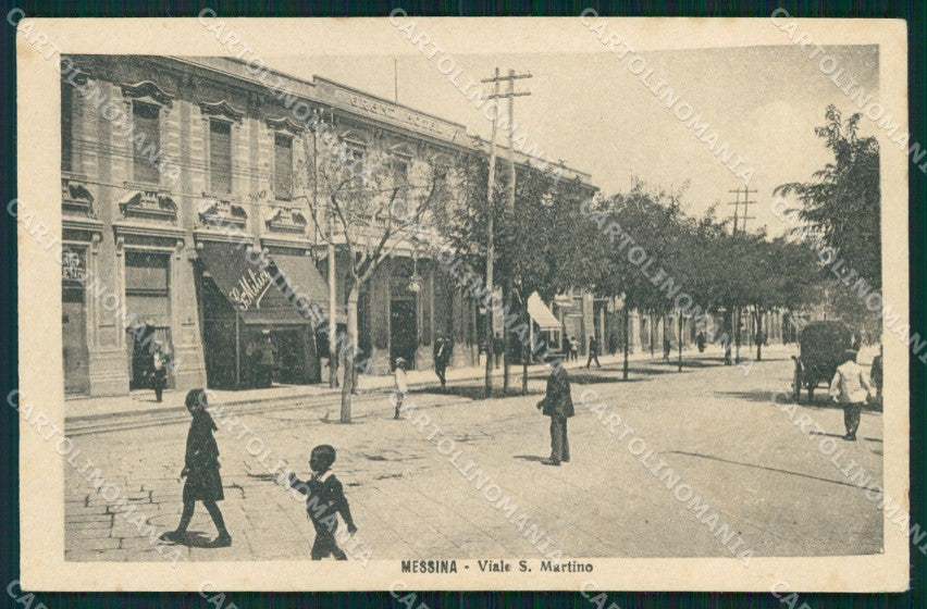 Messina Città Viale San Martino cartolina MX0574 – fronte