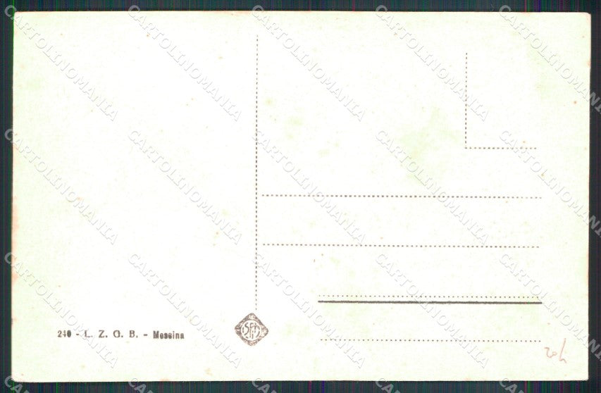 Messina Città Viale San Martino cartolina MX0574 – retro