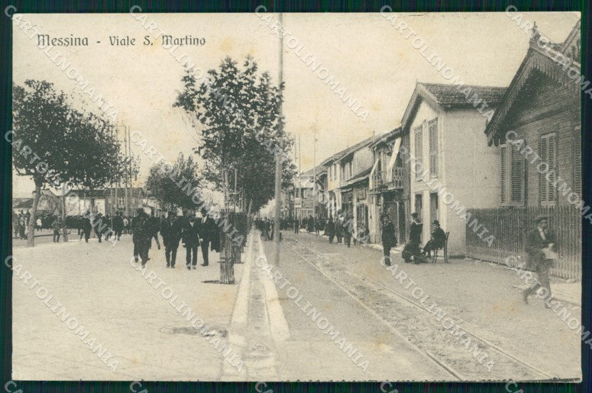 Messina Città Viale San Martino cartolina MX0575 – fronte