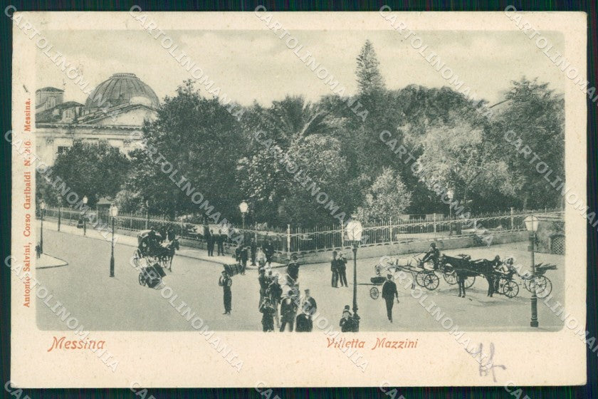 Messina Città Villetta Mazzini cartolina MX0581 – fronte