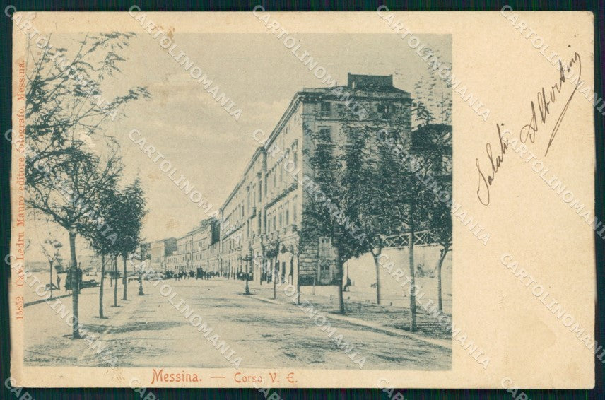 Messina Città Corso Vittorio Emanuele cartolina MX0583 – fronte