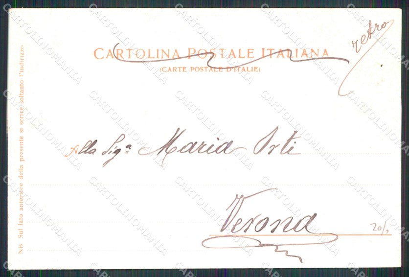 Messina Città Marina con Nettuno cartolina MX0584 – retro