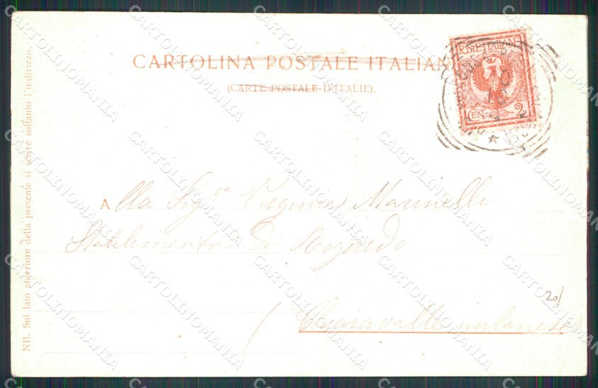 Messina Città Porto con Barche cartolina MX0600 – retro