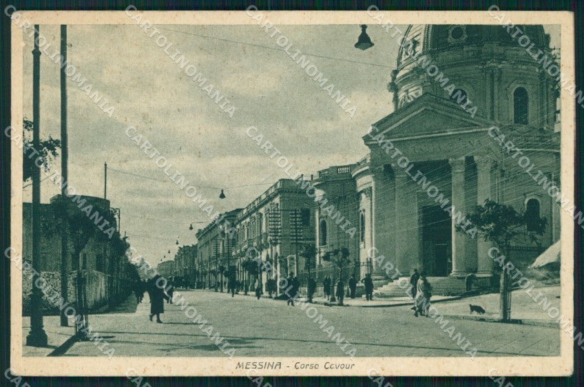 Messina Città Corso Cavour cartolina MX0602 – fronte