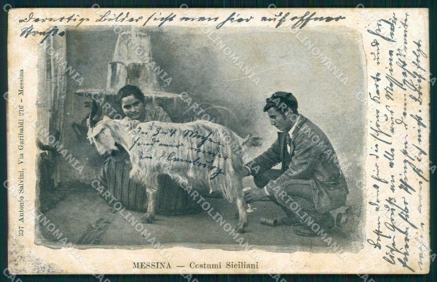 Messina Città Costumi Siciliani cartolina MX0603 – fronte