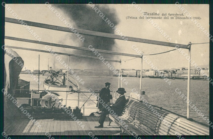 Messina Città Veduta dal Ferry Boat Brunner 9203 cartolina MX0605 – fronte