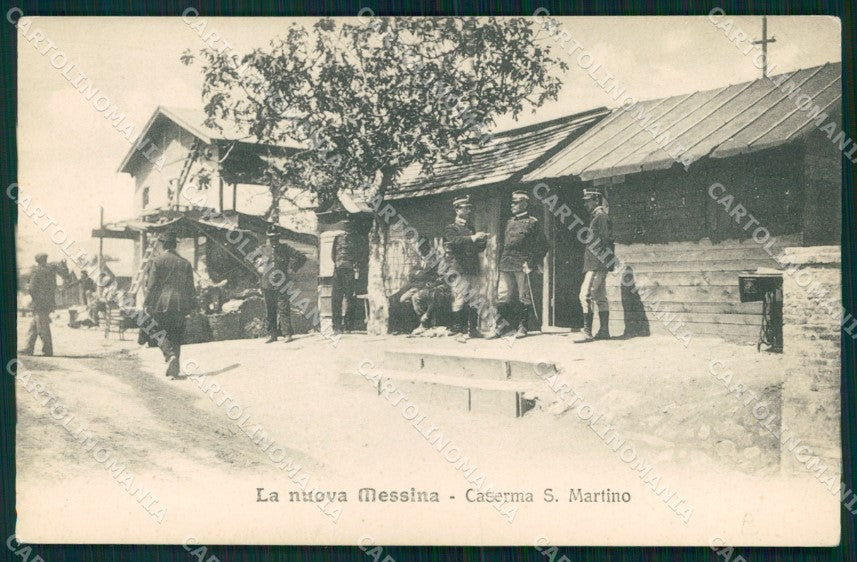Messina Città Caserma San Martino Militari Alterocca 3191 cartolina MX0607 – fronte