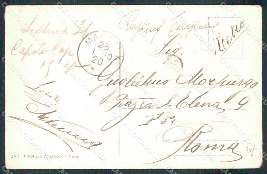 Messina Città Baracche Uso Uffici Alterocca 3207 PIEGHINE cartolina MX0611 – retro