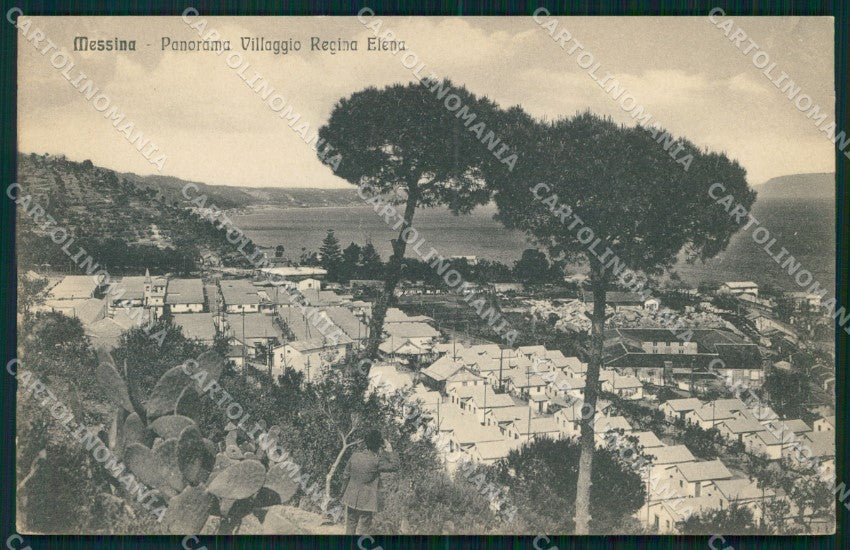 Messina Città Veduta Villaggio Regina Elena cartolina MX0612 – fronte