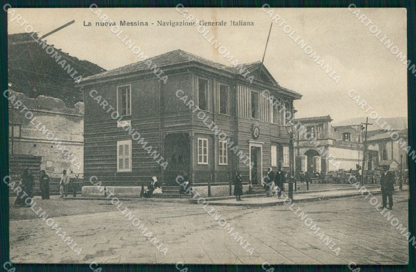 Messina Città Navigazione Generale Italiana Alterocca 3181 cartolina MX0616 – fronte