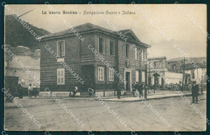 Messina Città Navigazione Generale Italiana cartolina MX0622 – fronte