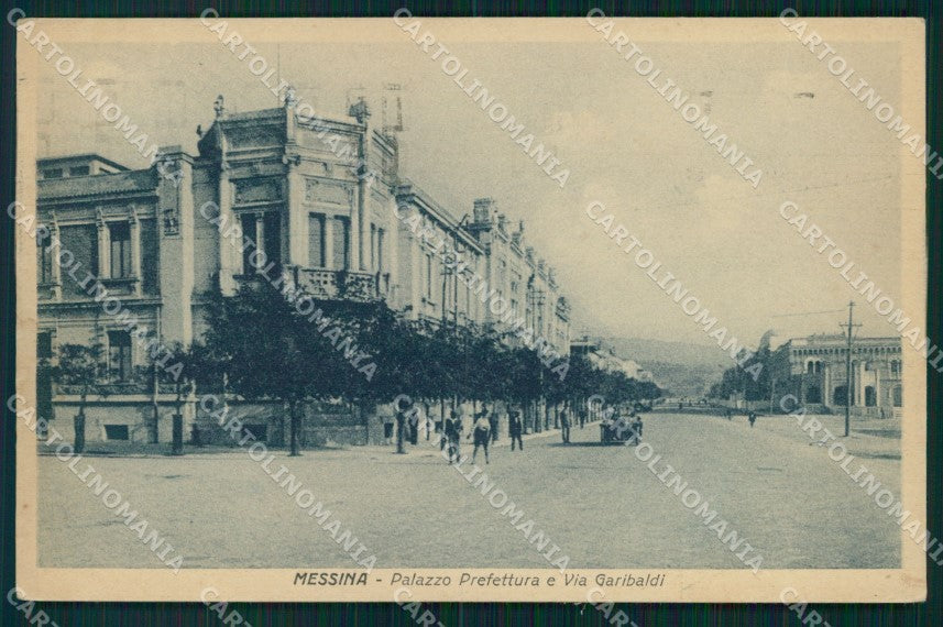 Messina Città Palazzo Prefettura Via Garibaldi cartolina MX0625 – fronte