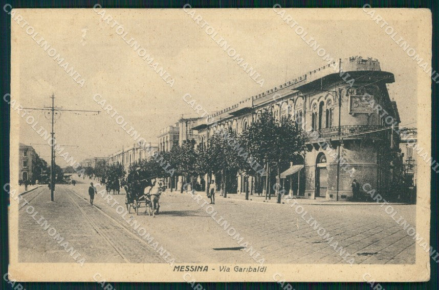 Messina Città Via Garibaldi cartolina MX0630 – fronte