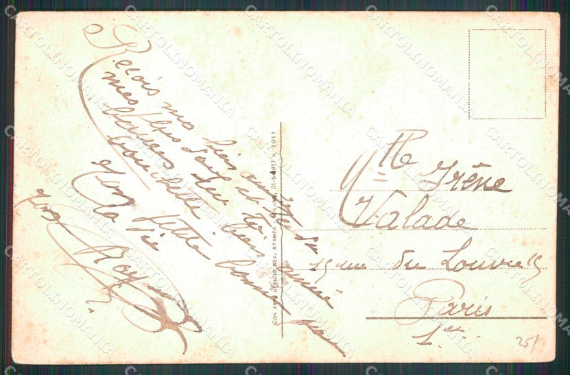 Messina Città Viale San Martino Palazzo Grand Hotel cartolina MX0631 – retro