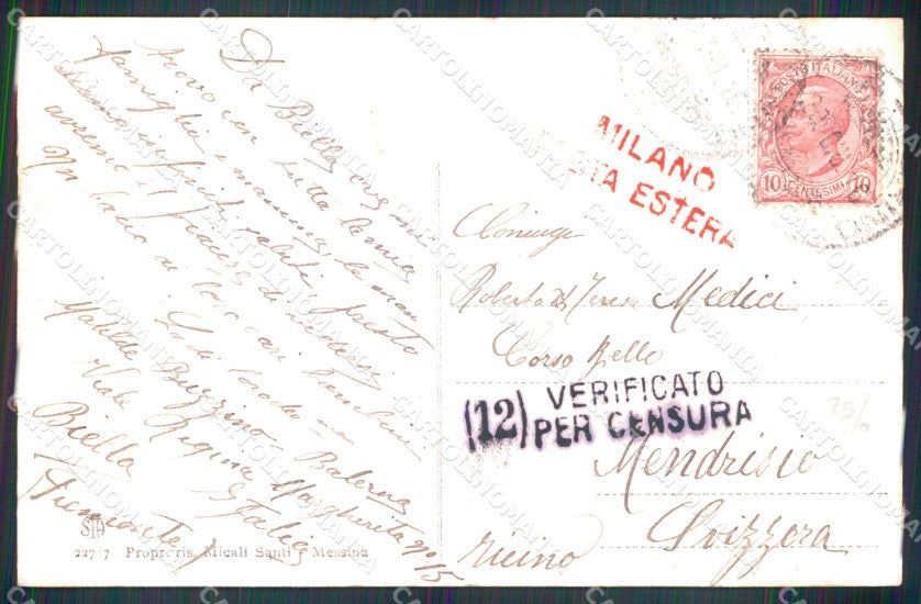 Messina Città Viale San Martino Alterocca 22787 cartolina MX0638 – retro