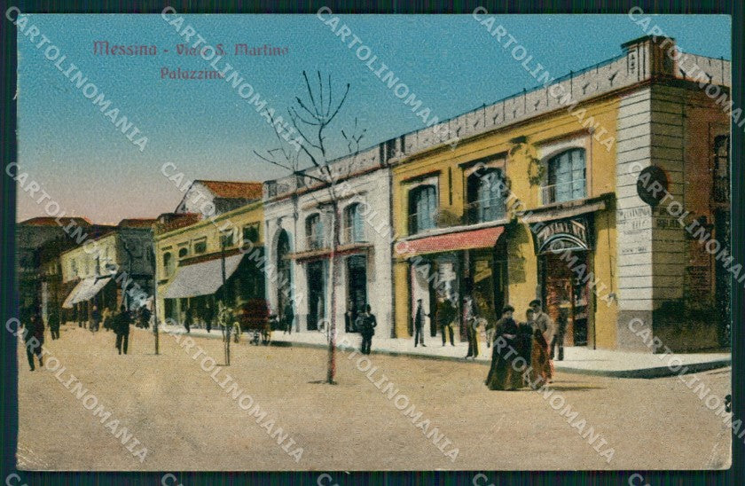 Messina Città Viale San Martino Palazzina cartolina MX0644 – fronte