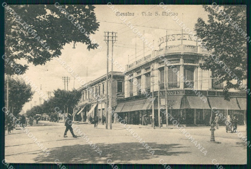 Messina Città Viale San Martino cartolina MX0653 – fronte