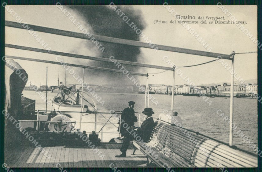Messina Città Veduta dal Ferry Boat Brunner 9203 cartolina MX0671 – fronte