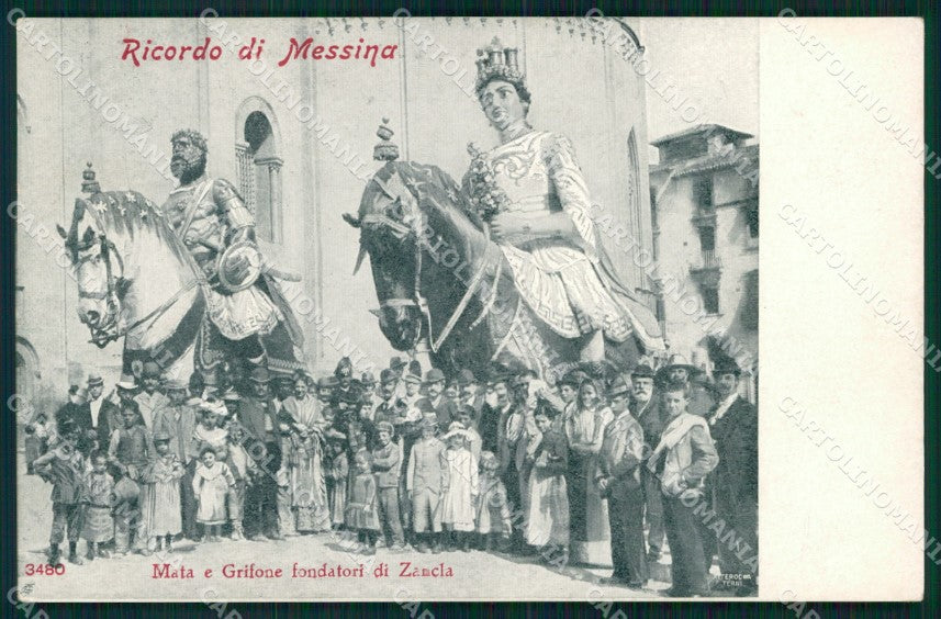 Messina Città Ricordo di Mata Grifone Alterocca 3480 cartolina MX0672 – fronte