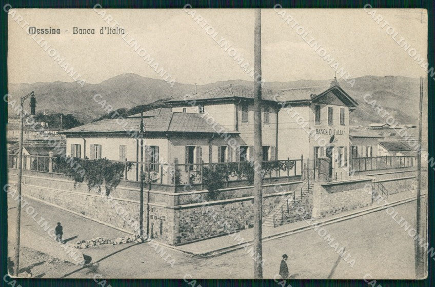Messina Città Banca d'Italia cartolina MX0676 – fronte