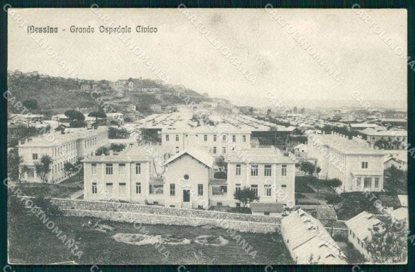 Messina Città Grande Ospedale Civico cartolina MX0677 – fronte
