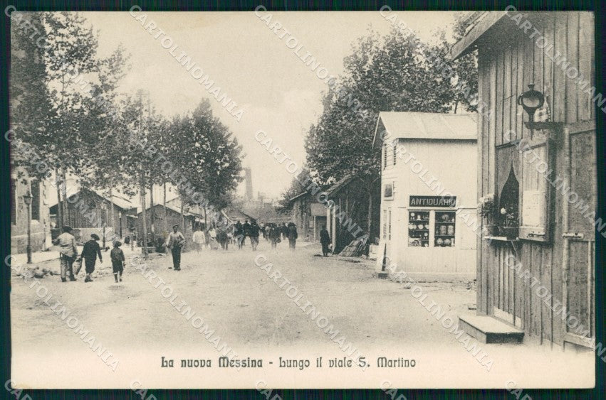 Messina Città Viale San Martino Antiquario Alterocca 3185 cartolina MX0685 – fronte