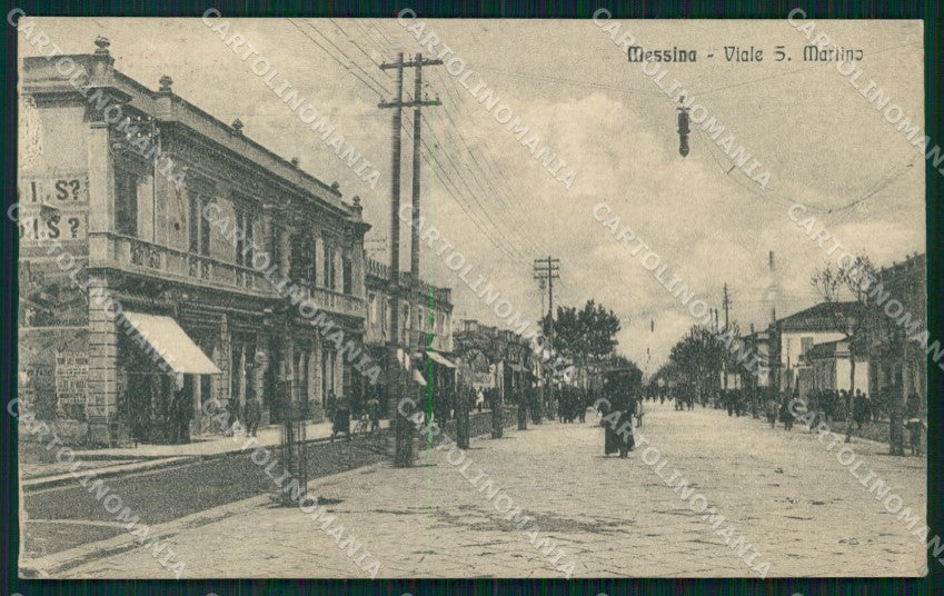 Messina Città Viale San Martino Alterocca 22787 cartolina MX0697 – fronte