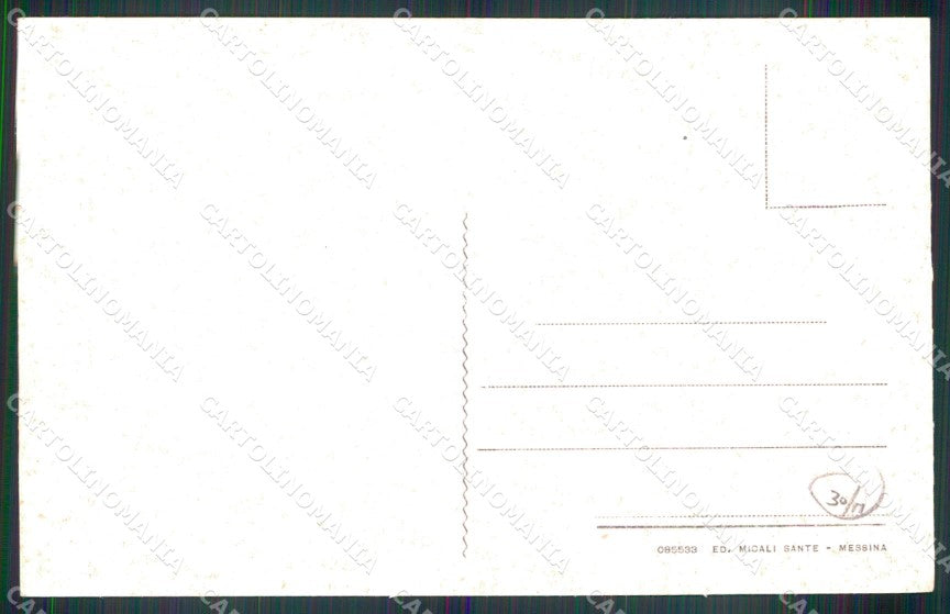 Messina Città Via Cesare Battisti cartolina MX0701 – retro