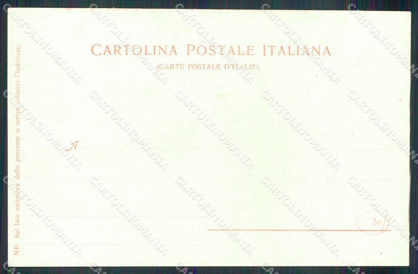 Messina Città Venditore di Quartare Mestieri Costumi Alinari cartolina MX0706 – retro
