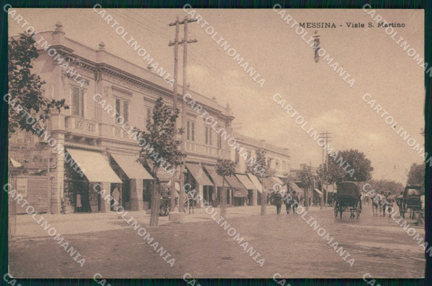 Messina Città Viale San Martino cartolina MX0724 – fronte