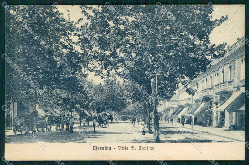 Messina Città Viale San Martino cartolina MX0725 – fronte