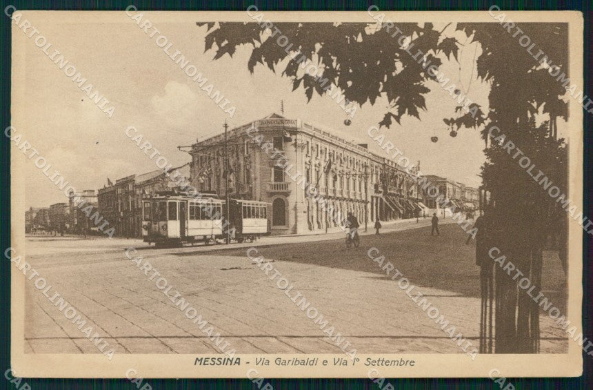 Messina Città Via Garibaldi Tram Via Primo Settembre cartolina MX0731 – fronte