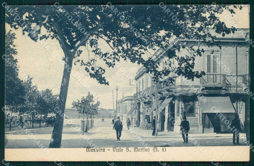 Messina Città Viale San Martino cartolina MX0736 – fronte