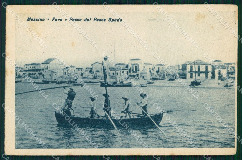 Messina Città Faro Pesca Pesce Spada cartolina MX0763 – fronte