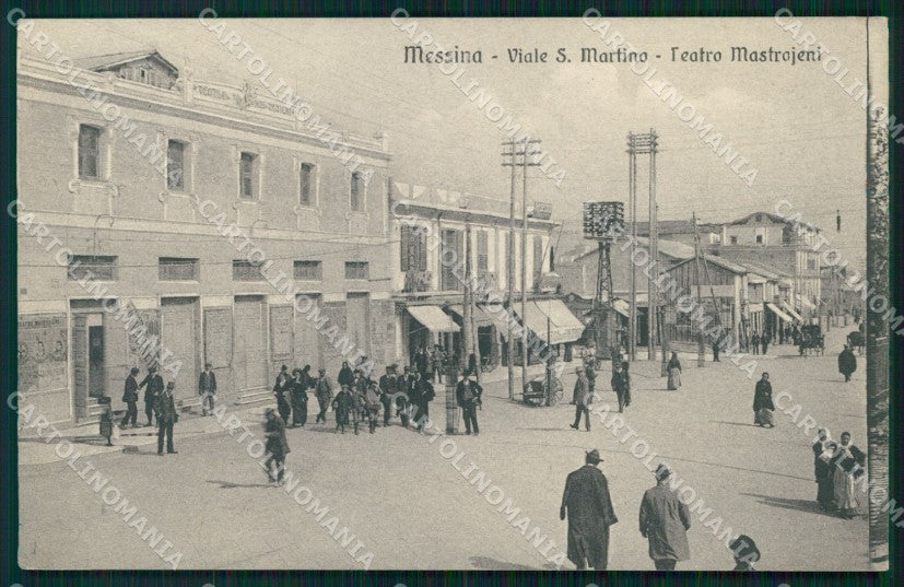 Messina Città Viale San Martino Teatro Mastrojeni cartolina MX0764 – fronte