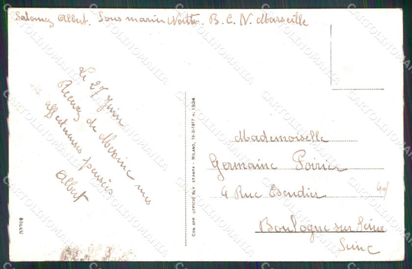 Messina Città Comitato Lombardo Palazzina cartolina MX0768 – retro