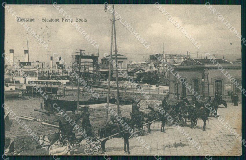 Messina Città Stazione Ferry Boats Alterocca 22779 cartolina MX0769 – fronte