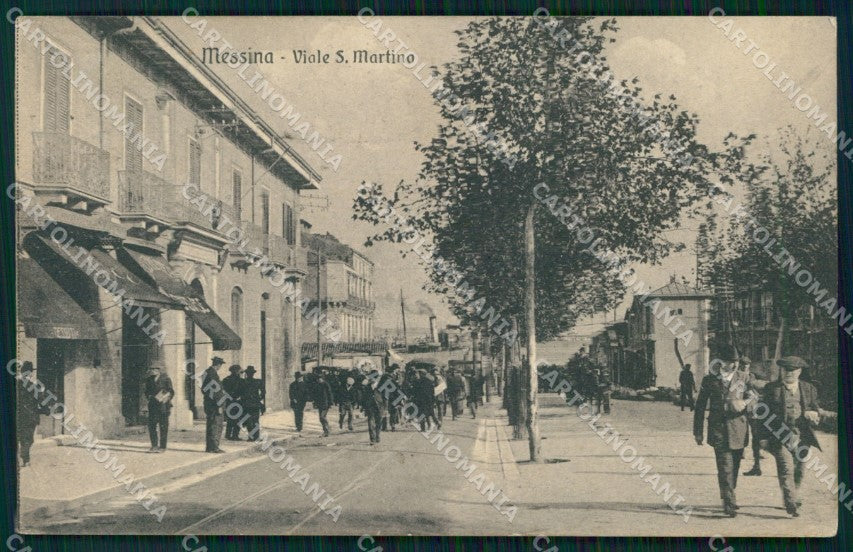 Messina Città Viale San Martino cartolina MX0775 – fronte