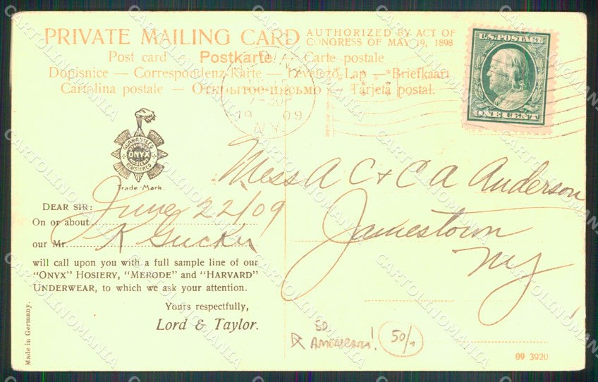 Messina Città Imbarco di Limoni Ferry Boat cartolina MX0782 – retro