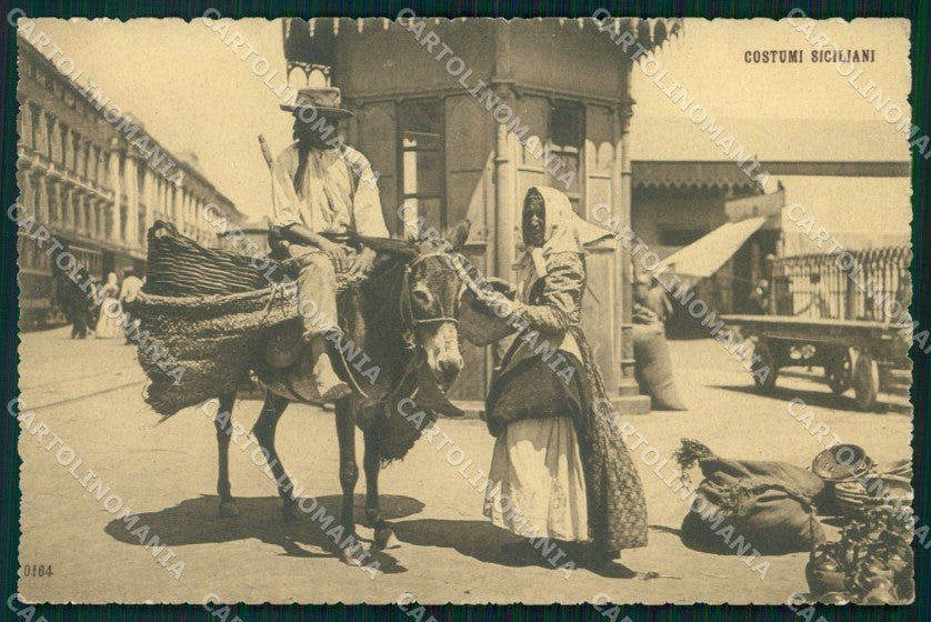 Messina Città Costumi Siciliani cartolina MX0793 – fronte