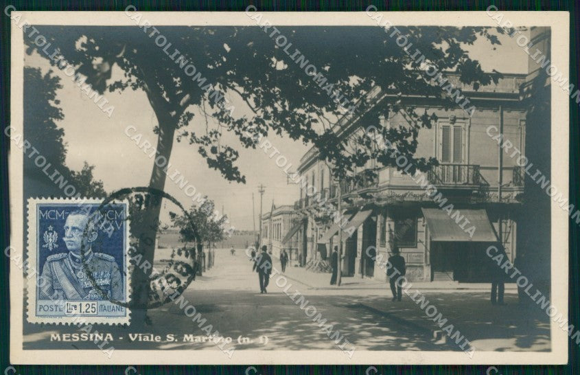 Messina Città Viale San Martino Foto cartolina MX0811 – fronte