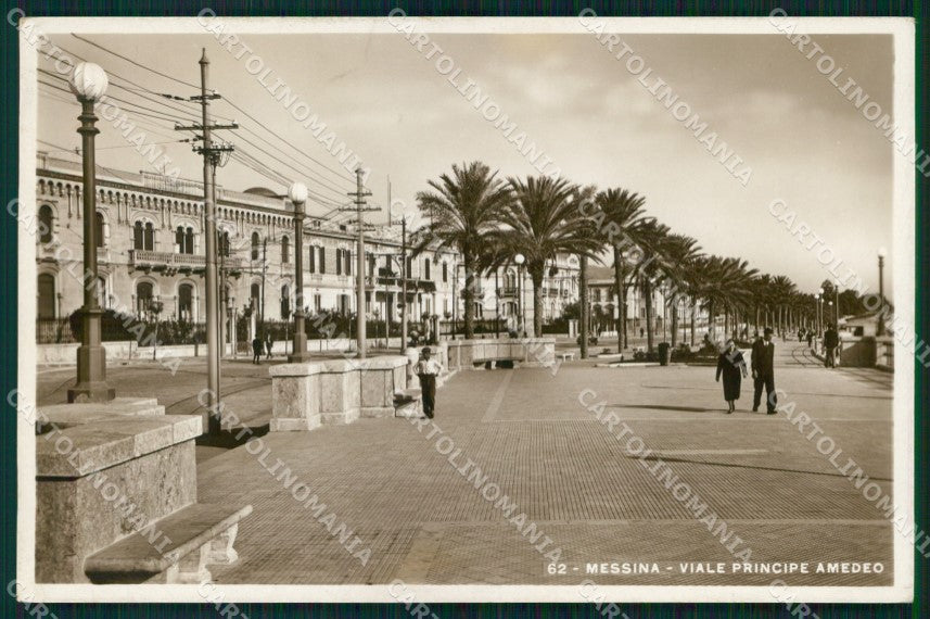 Messina Città Viale Principe Amedeo Foto cartolina MX0816 – fronte