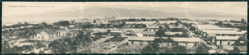 Messina Città Veduta Generale Alterocca 8195 Tripla cartolina MX0817 – fronte