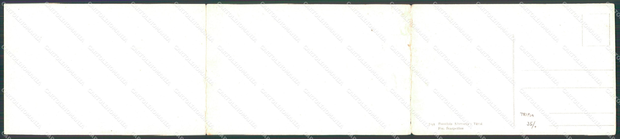Messina Città Veduta Generale Alterocca 8195 Tripla cartolina MX0817 – retro