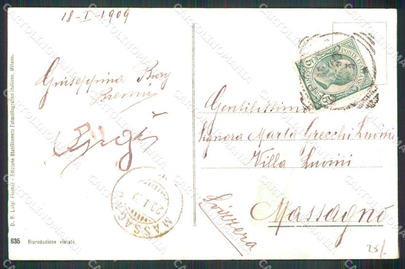 Messina Città Corso Vittorio Emanuele Posto Medicazione cartolina MX0822 – retro