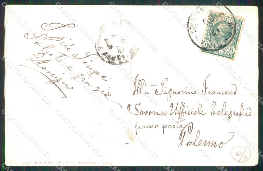 Messina Città Rifugio di Superstiti Alterocca 2035 Terremoto cartolina MX0837 – retro