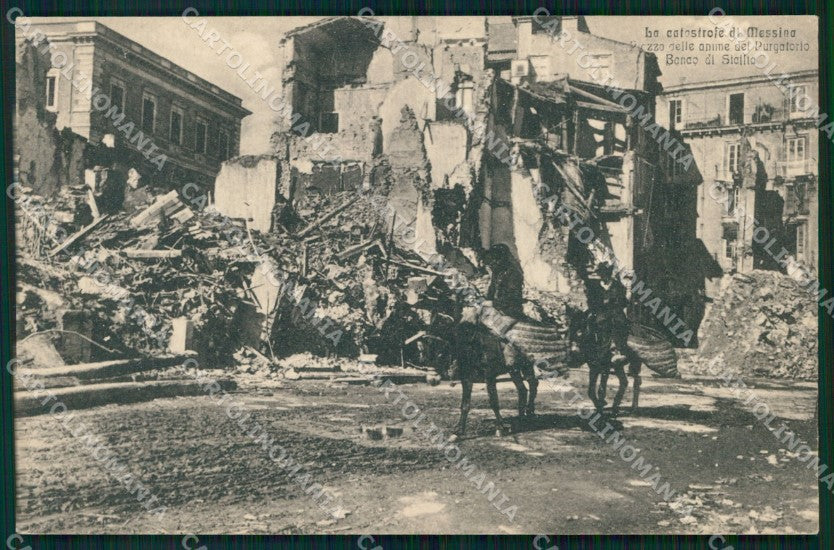 Messina Città Banco di Sicilia Terremoto Alterocca 7054 cartolina MX0851 – fronte