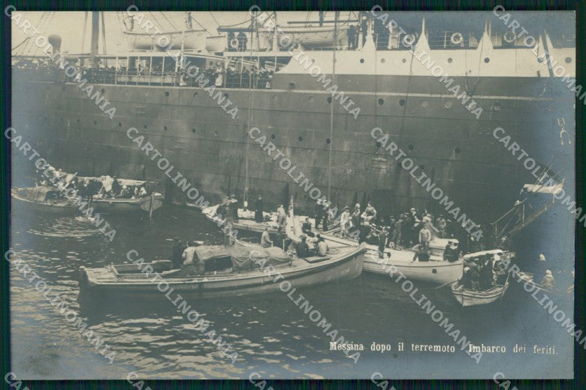 Messina Città Imbarco Feriti Ferry Boat Foto cartolina MX0853 – fronte