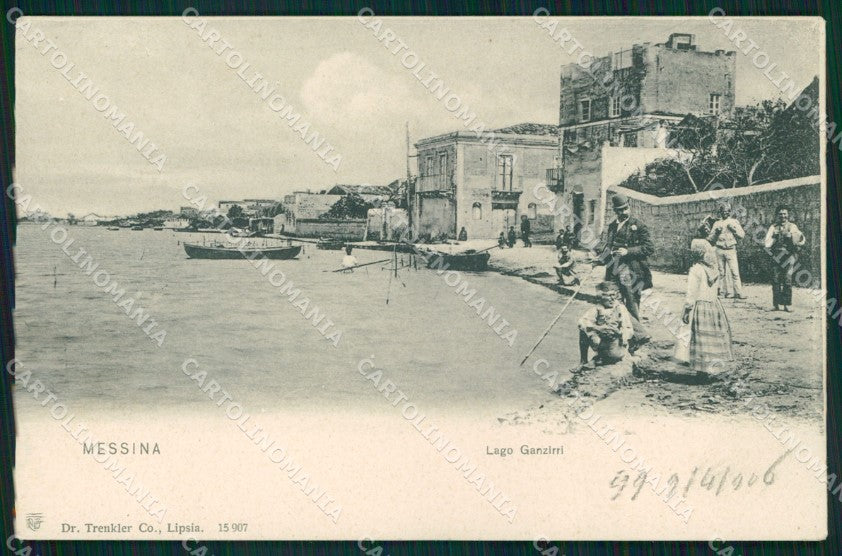Messina Città Ganzirri Lago Barche Trenkler 15907 cartolina MX0865 – fronte