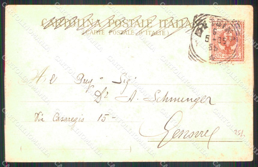 Messina Città Pesca del Pesce Spada Mestieri cartolina MX0876 – retro
